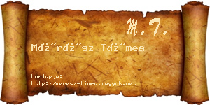 Mérész Tímea névjegykártya